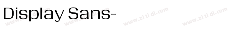 Display Sans字体转换 Display Sans字体转换